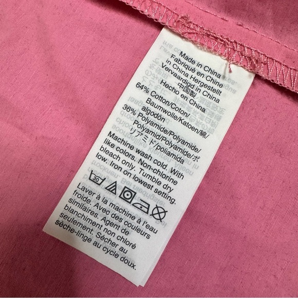 J Crew Perfect Lightweight Jacket Small Pink Orange Zip Hooded with Pockets - Picture 4 of 10